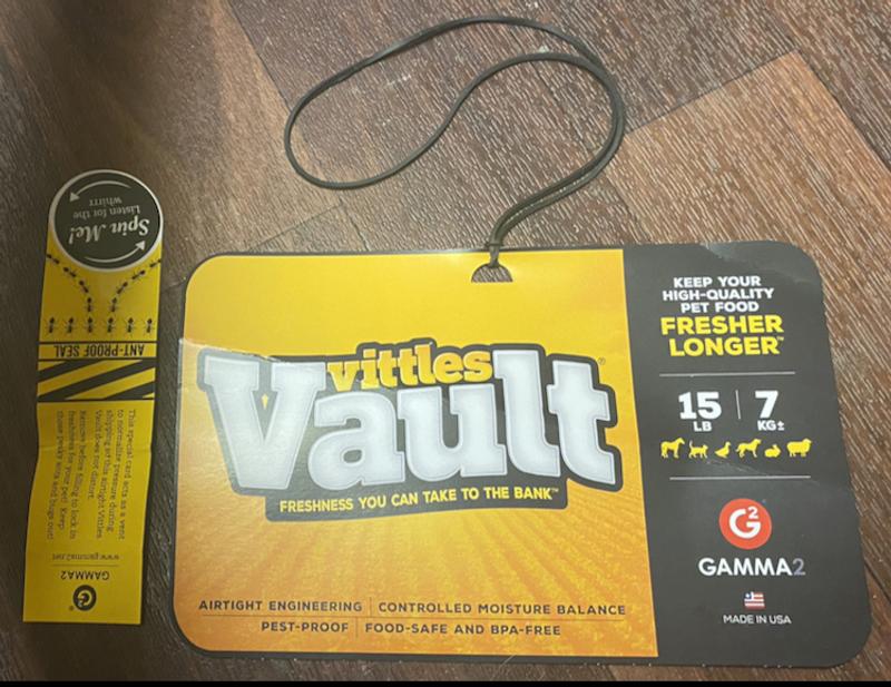 GAMMA2 Vittles Vault Plus Pet Food Storage, 15lb