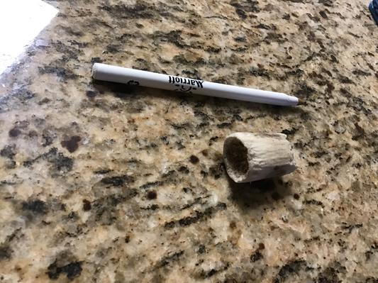 A small sharp end remains after a couple of days.