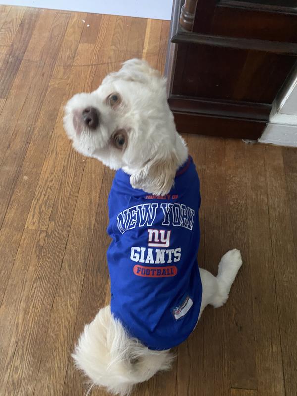 PETS FIRST NFL Dog & Cat T-Shirt, New York Giants, X-Small 