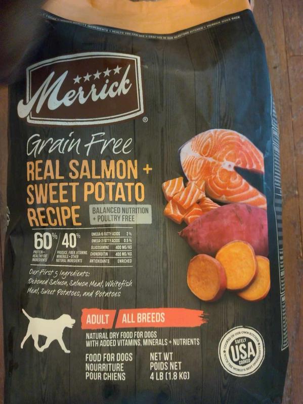 Merrick grain free real salmon sweet potato recipe 2024 dry dog food