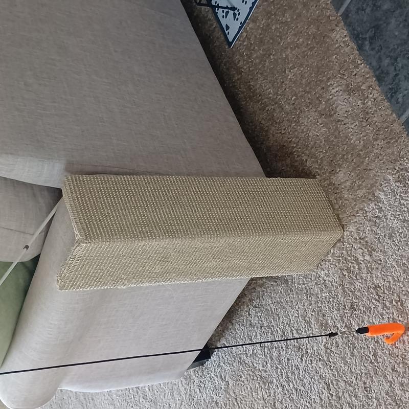 SOFASCRATCHER Furniture Protector Squared Cat Scratching Post, Moss