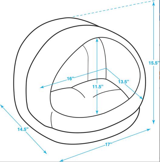 Discontinued BEST PET SUPPLIES 2in1 Cat Cave Bed, Dark Brown