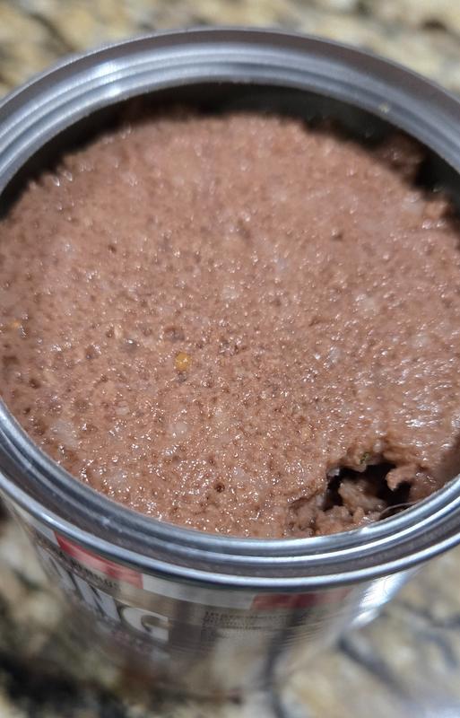 Right out the can, smooth consistency