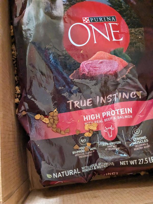 Purina ONE High Protein, Natural Dry Dog Food, True Instinct With Real  Turkey & Venison - 27.5 lb. Bag