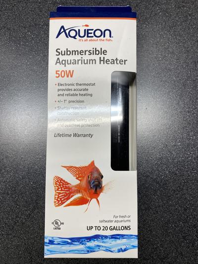 Aqueon submersible hotsell aquarium heater 50w