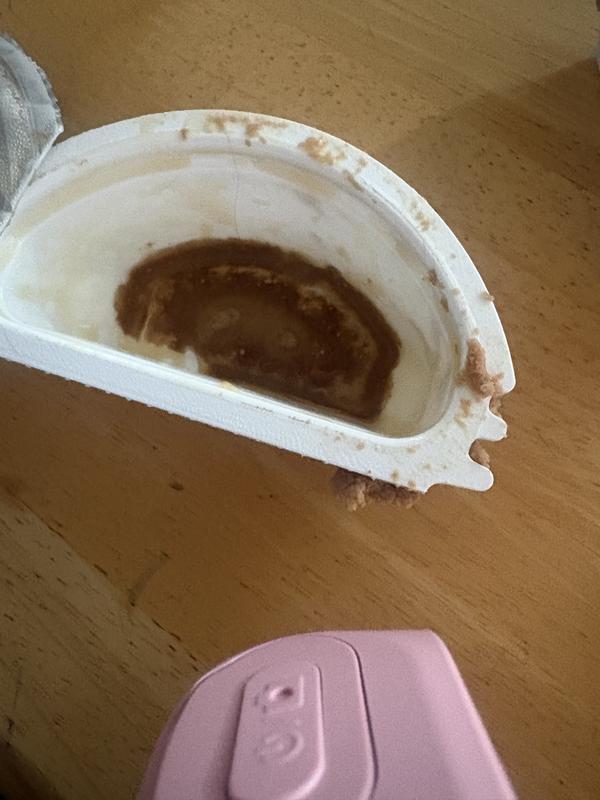 Gravy dried up, hard.