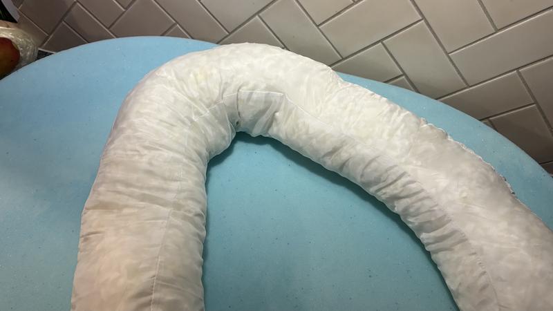 Bolster is separate shredded foam