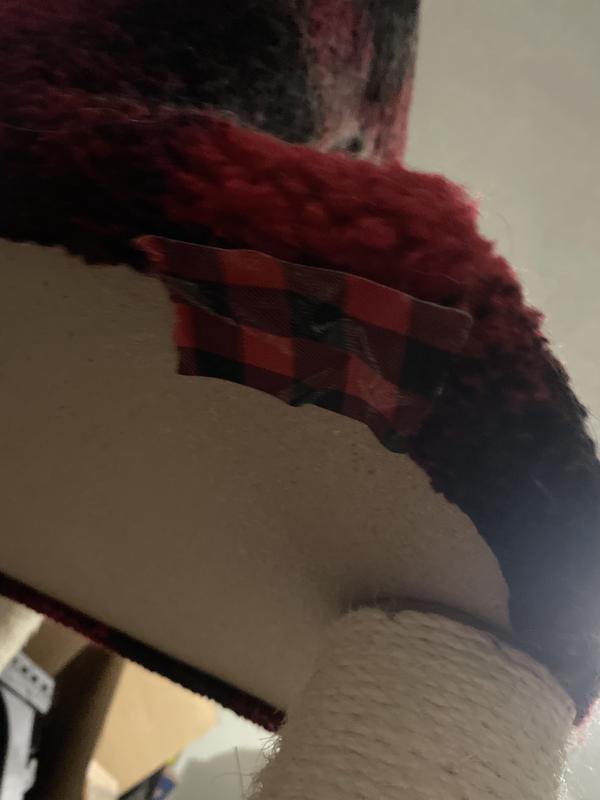 The platform with the taped off staple. This is a middle platform and right where I grab it to move it