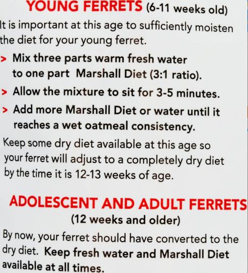 Feeding Recommendations