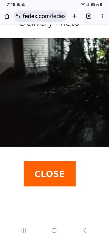 This doesn't show a package it doesn't show anywhere recognizable that this package was supposedly left!