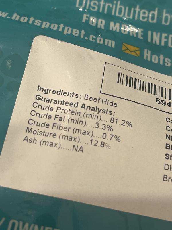 HOTSPOT PETS 6-in Beef Cheek Roll Dog Treats