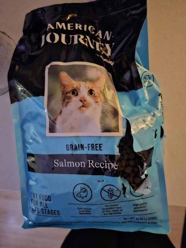 AMERICAN JOURNEY Salmon Recipe Grain Free Dry Cat Food 5 lb bag