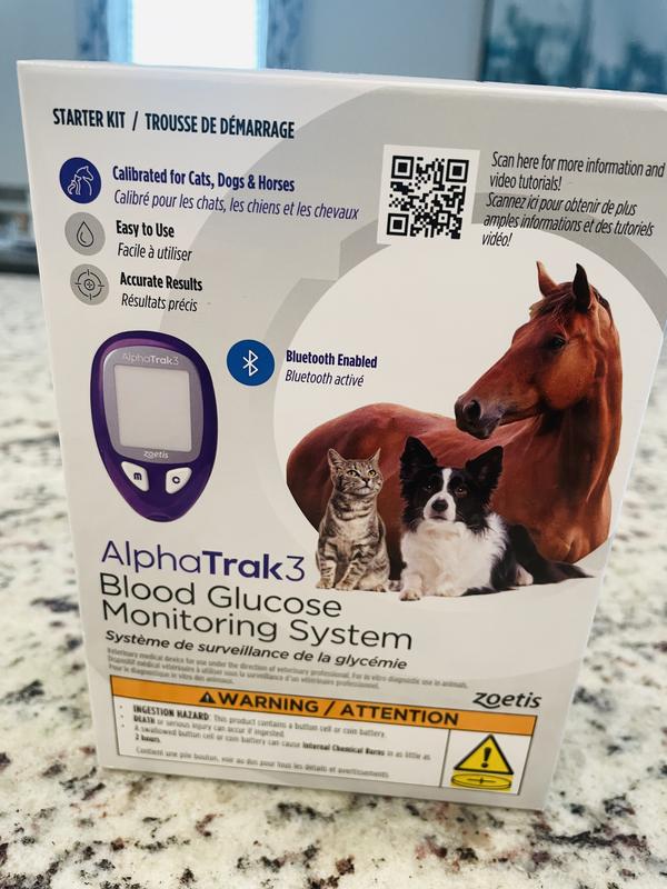 ALPHATRAK 3 Starter Kit Diabetic Blood Glucose Test Kit for Cats, Dogs ...