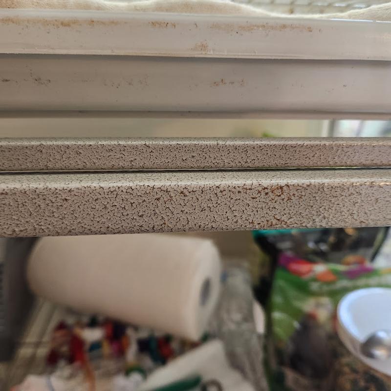 Rust on new cage and tray