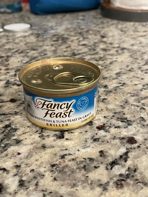 FANCY FEAST Grilled Ocean Whitefish & Tuna Feast in Gravy Canned Cat