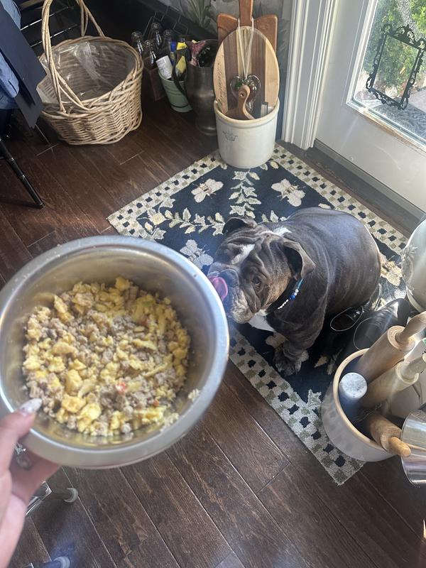 We have to add his dietary supplements (as seen in photo)