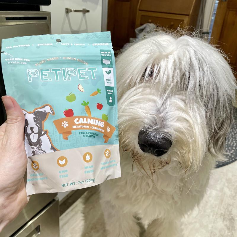 Package of Treats and my Dog