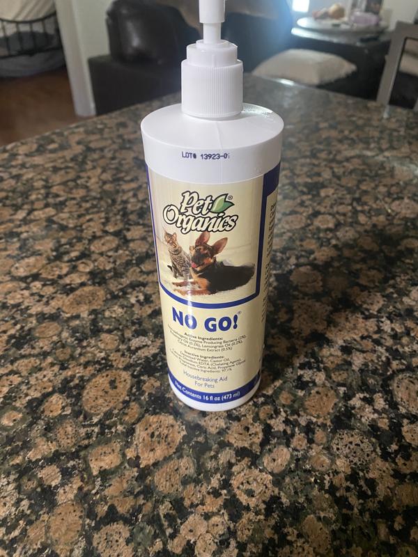I used this product to spray on floors and carpets. He could not find old smell, but still had an accident where he used to go. Accidents are the adults fault.