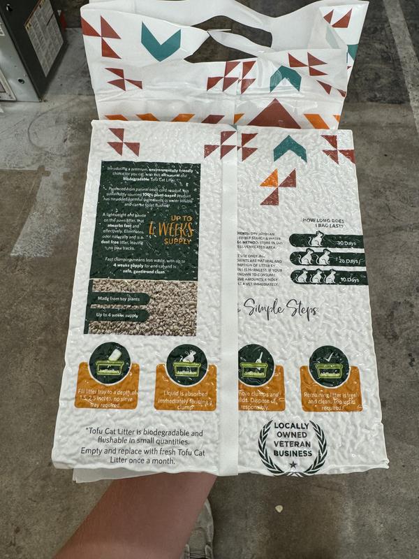 O.R.I Graystone Natural Cat Litter Back of Bag Direction & Details