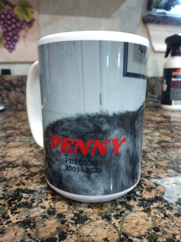 Her Body with Lettering, Wraps Around the Mug