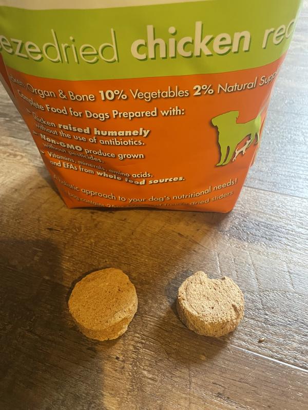 Maverick and his Freeze dried sliders. Just crumble and add warm water.