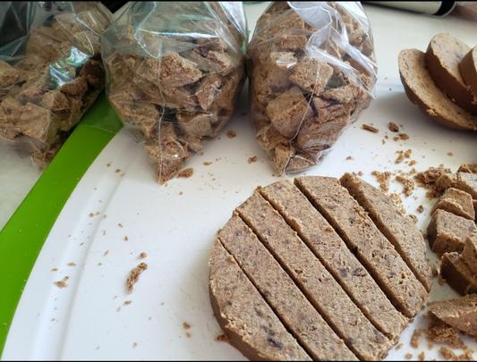 Perfectly moist - we have never received a dry product.