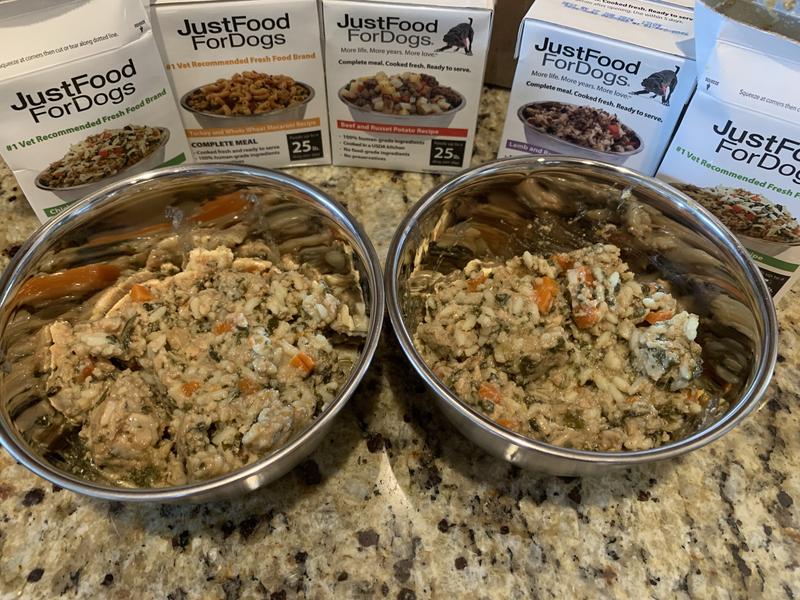 JUSTFOODFORDOGS Pantry Fresh HumanGrade NonGMO Variety Pack Fresh Dog