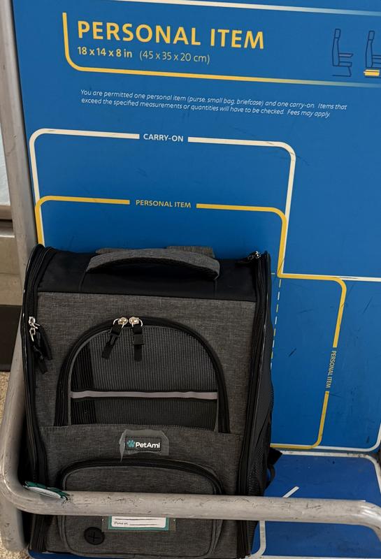 Measurements are for personal item and airline approved!