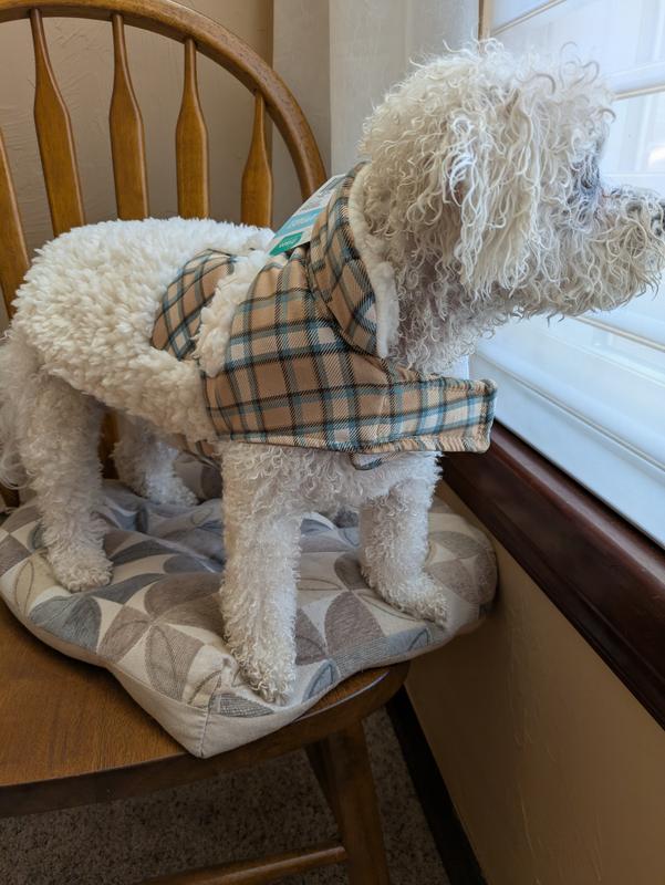 Frisco Lightweight Plaid Pocket Dog & Cat Coat