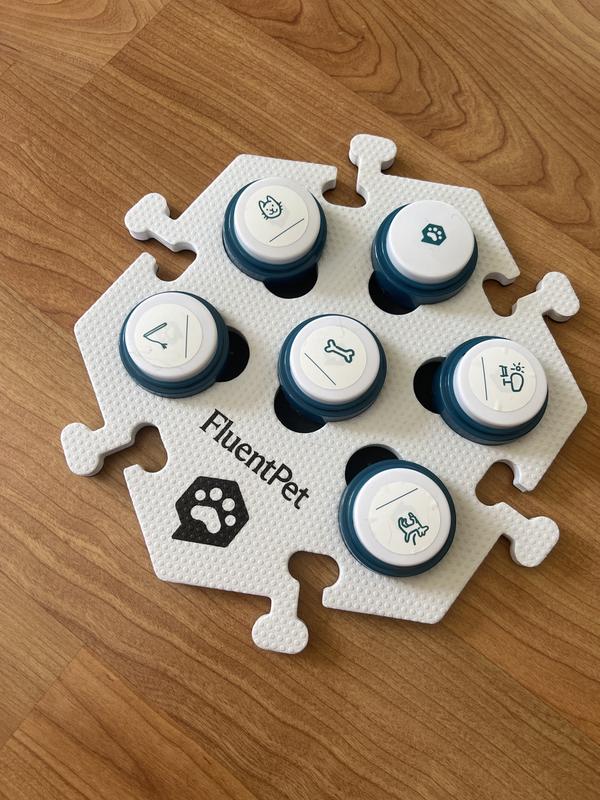 FLUENTPET Basic Button Dog & Cat Games & Puzzles Toy, 4 count