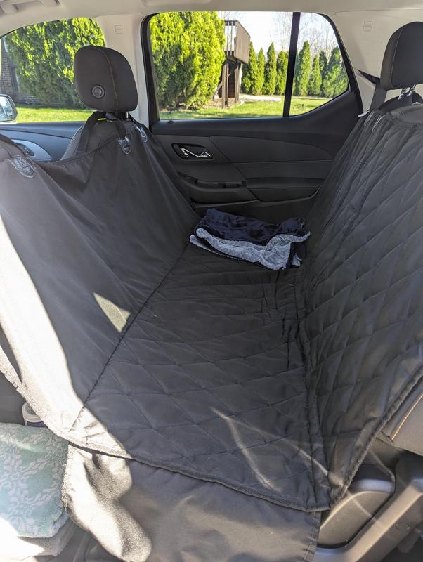 4KNINES Split Rear Seat Cover with Hammock, Black, Regular - Chewy.com