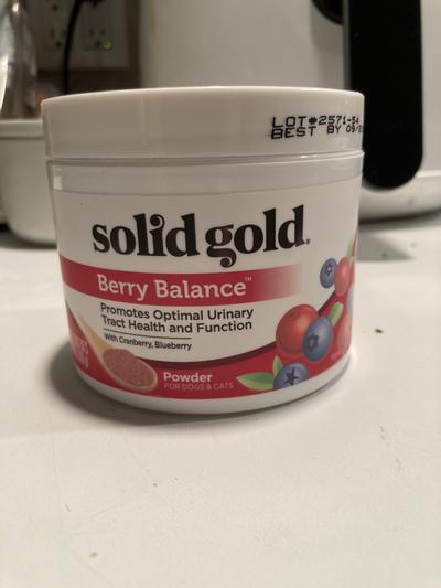 Solid gold berry store balance