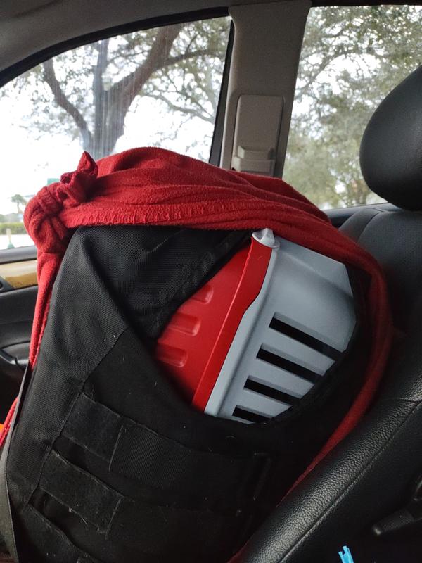 I had to transport her upright and tie the door shut!