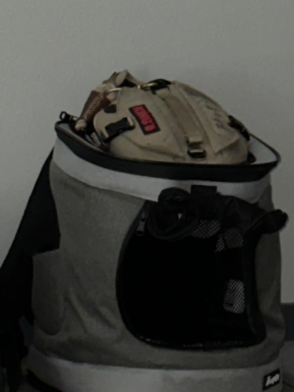 JESPET Dog & Cat Carrier Backpack, Dark Blue, 17in