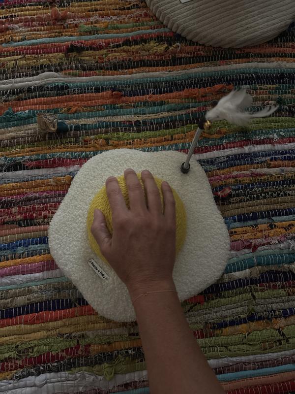 My regular size hand on the yolk