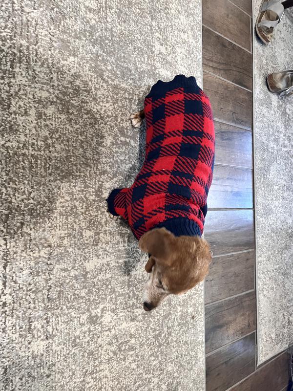 She’s a bit short legged.. it would fix a longer legged dog a bit better.  I still love it!