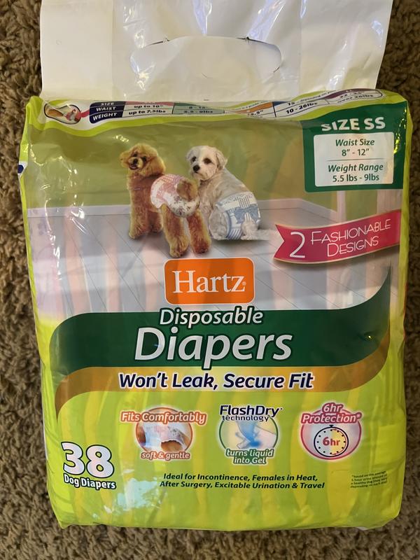 Hartz® Disposable Dog Diapers with FlashDry® Gel Technology - 36ct