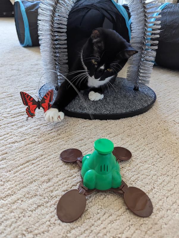 PET ZONE Fly By Spinner Interactive Cat Toy