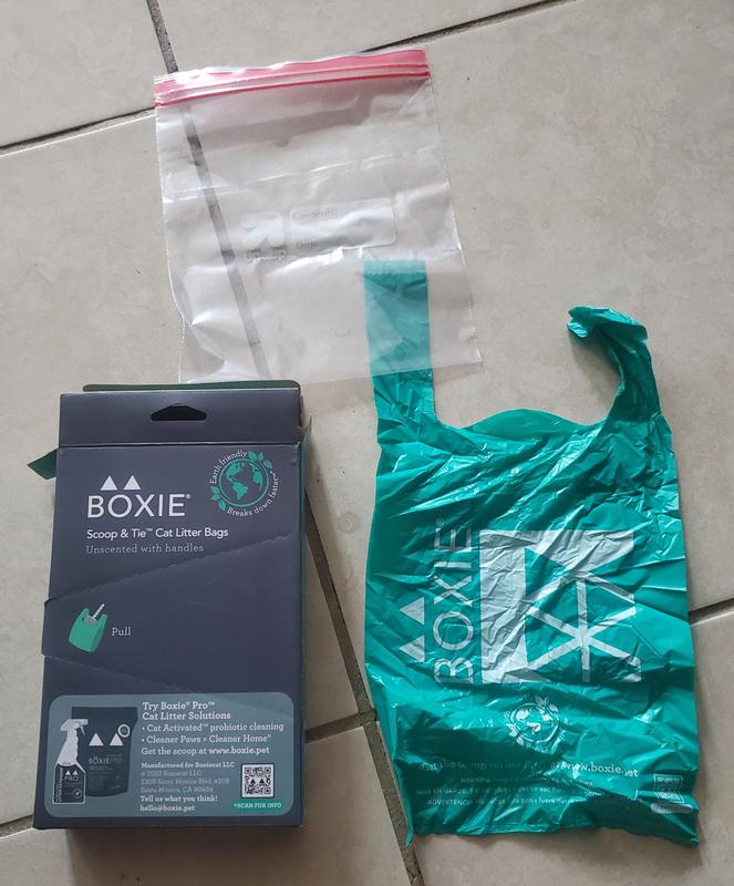 With sandwich bag for size comparison