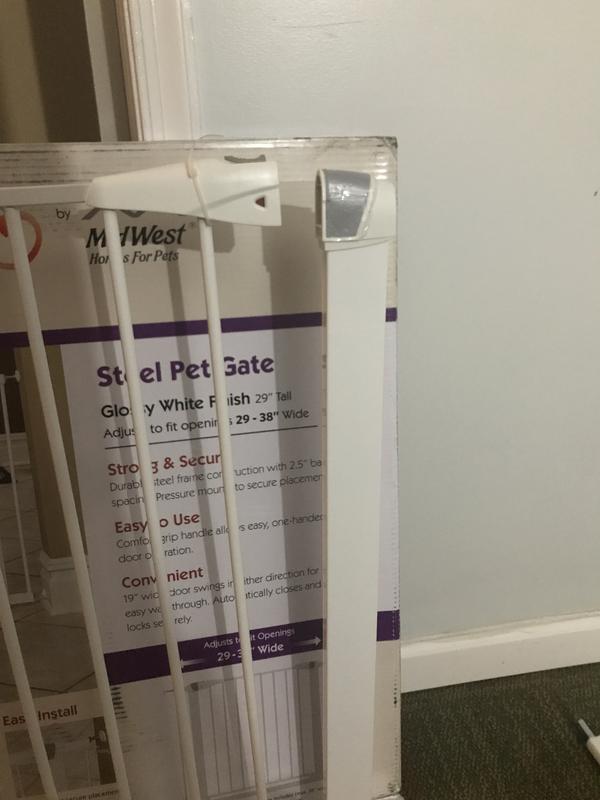 MIDWEST Glow in the Dark Dog & Cat Gate, Graphite, 39in