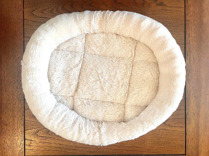 FRISCO Self Warming Bolster Round Kitten Bed, Gray