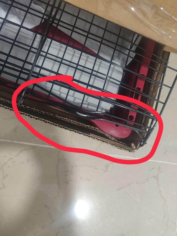 FERPLAST Krolik Rabbit Cage, Gray, Large