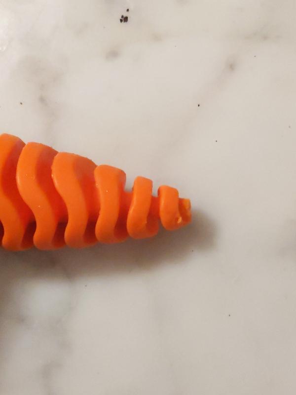 The tip of the carrot got chomped off on the first use