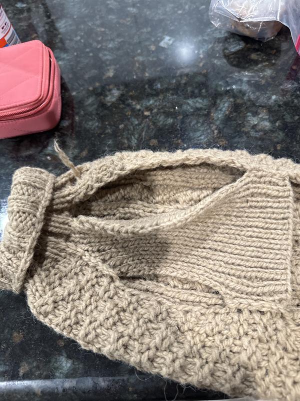 Sweater came apart on underside
