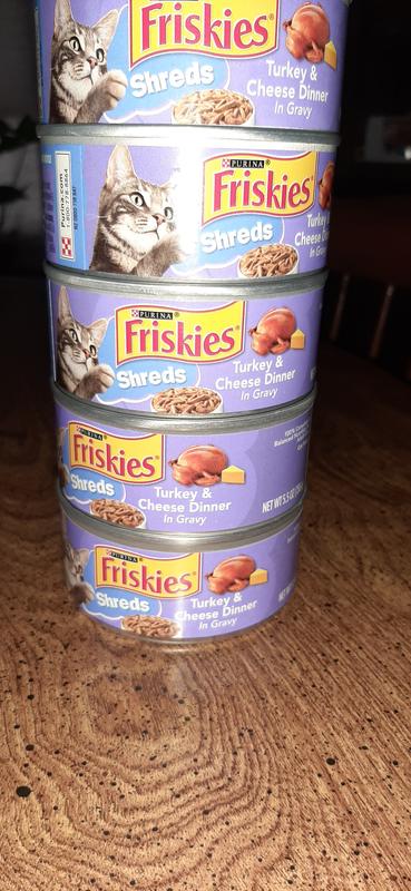 Friskies cat shop food with cheese