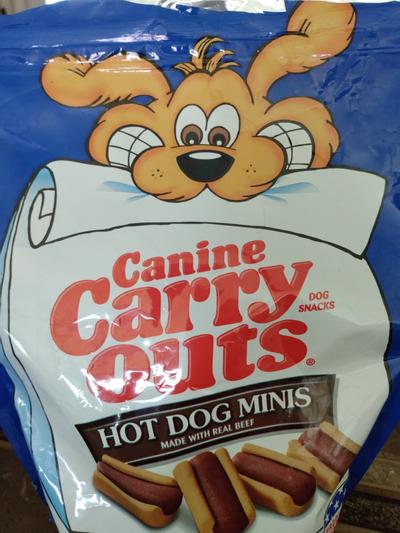 Canine carry outs hot dog minis best sale