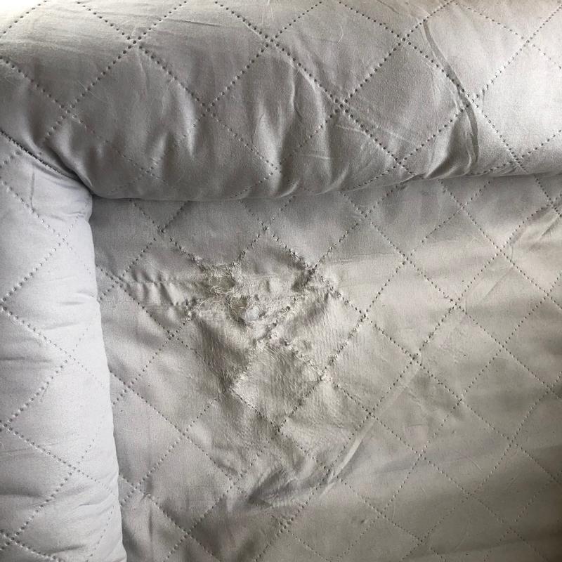 The bed after only one week