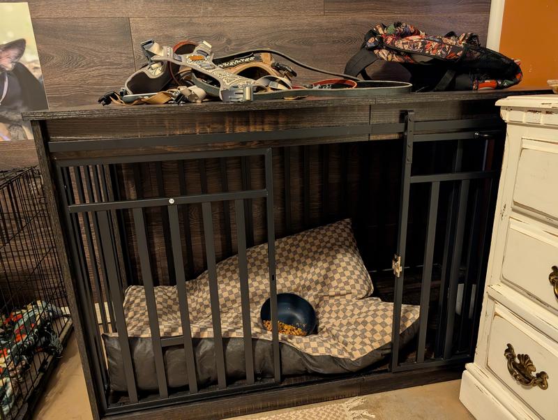 Fully built per directions but the door won't stay on