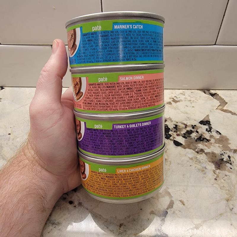 FRISKIES Surfin' & Turfin' Pate Favorites Variety Pack Wet Cat Food, 5.