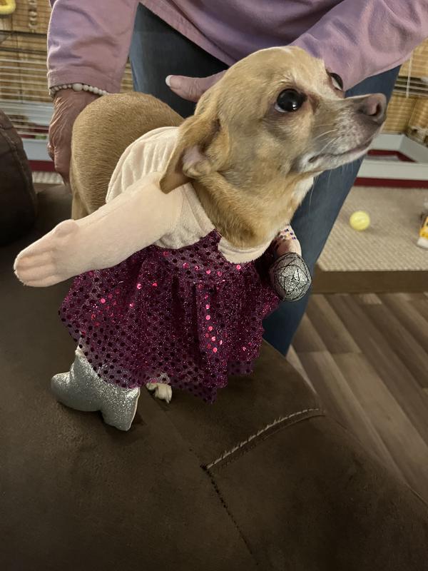 Gracie didn’t mind the costume at all.